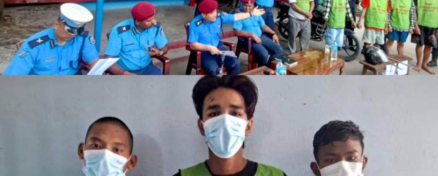 ज्यान मार्ने उद्योगका अभियुक्तहरु पक्राउ पछि सार्वजनिक